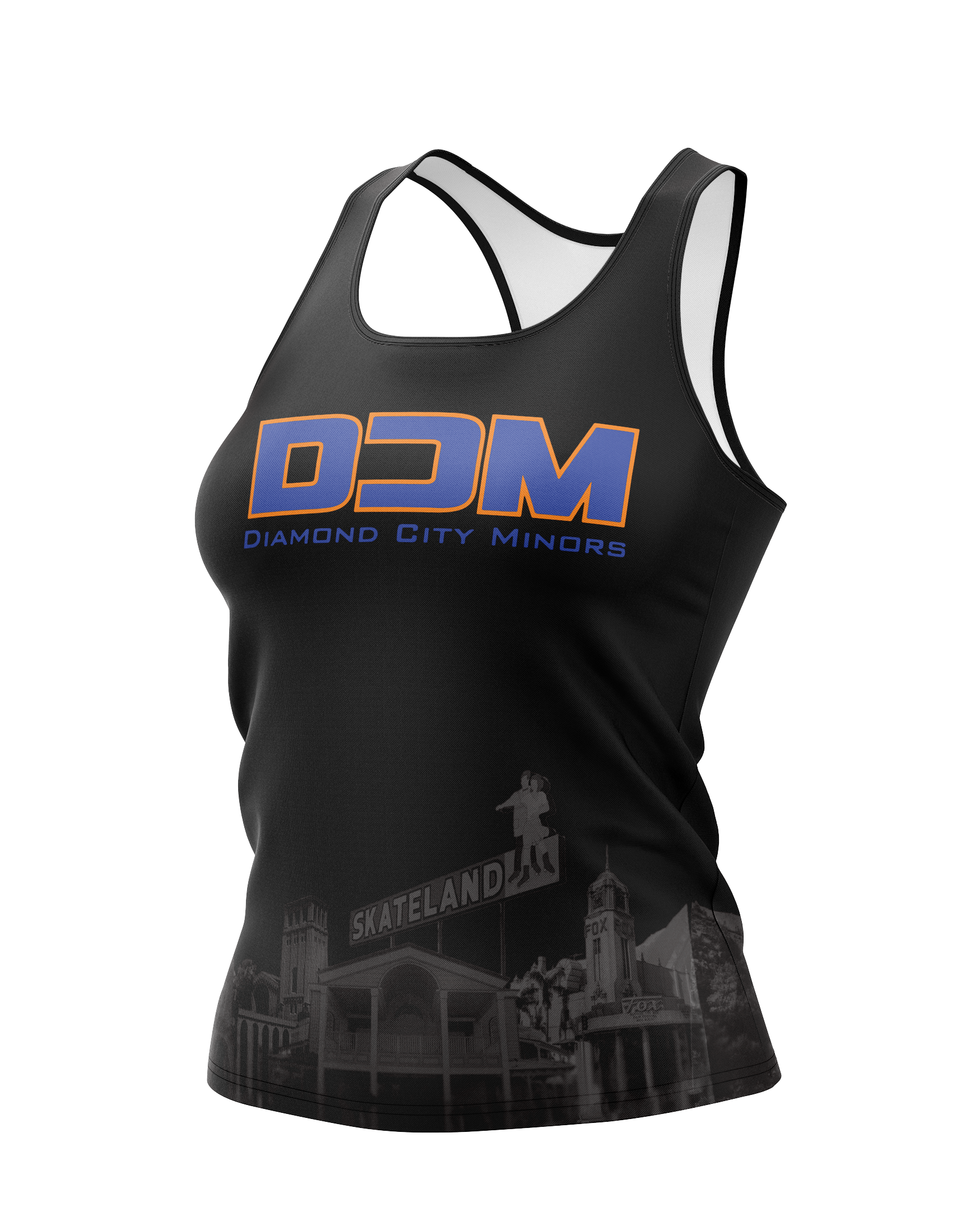 DCM Black Racerback Tank ADULT