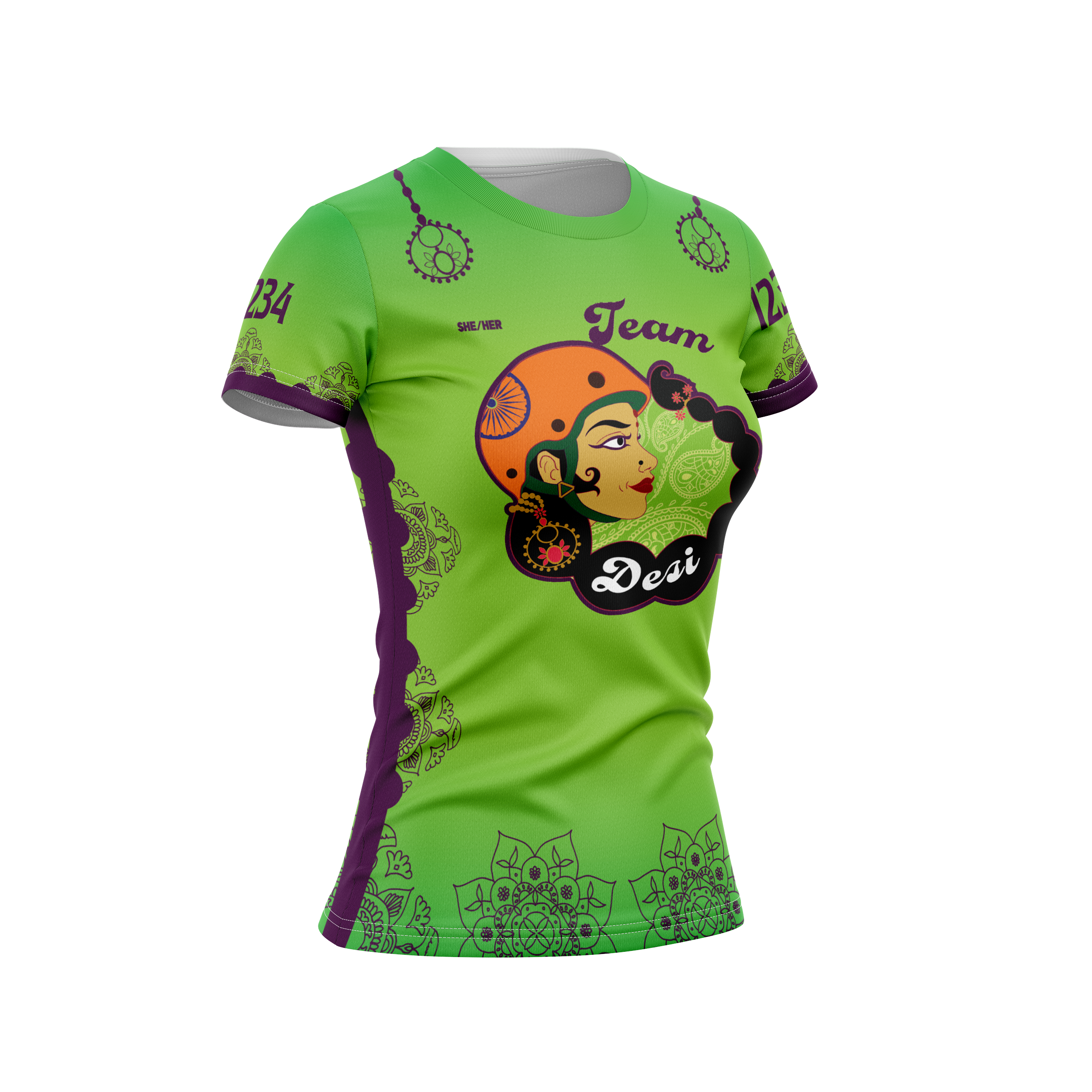 Team Desi Sleeved Jersey Green