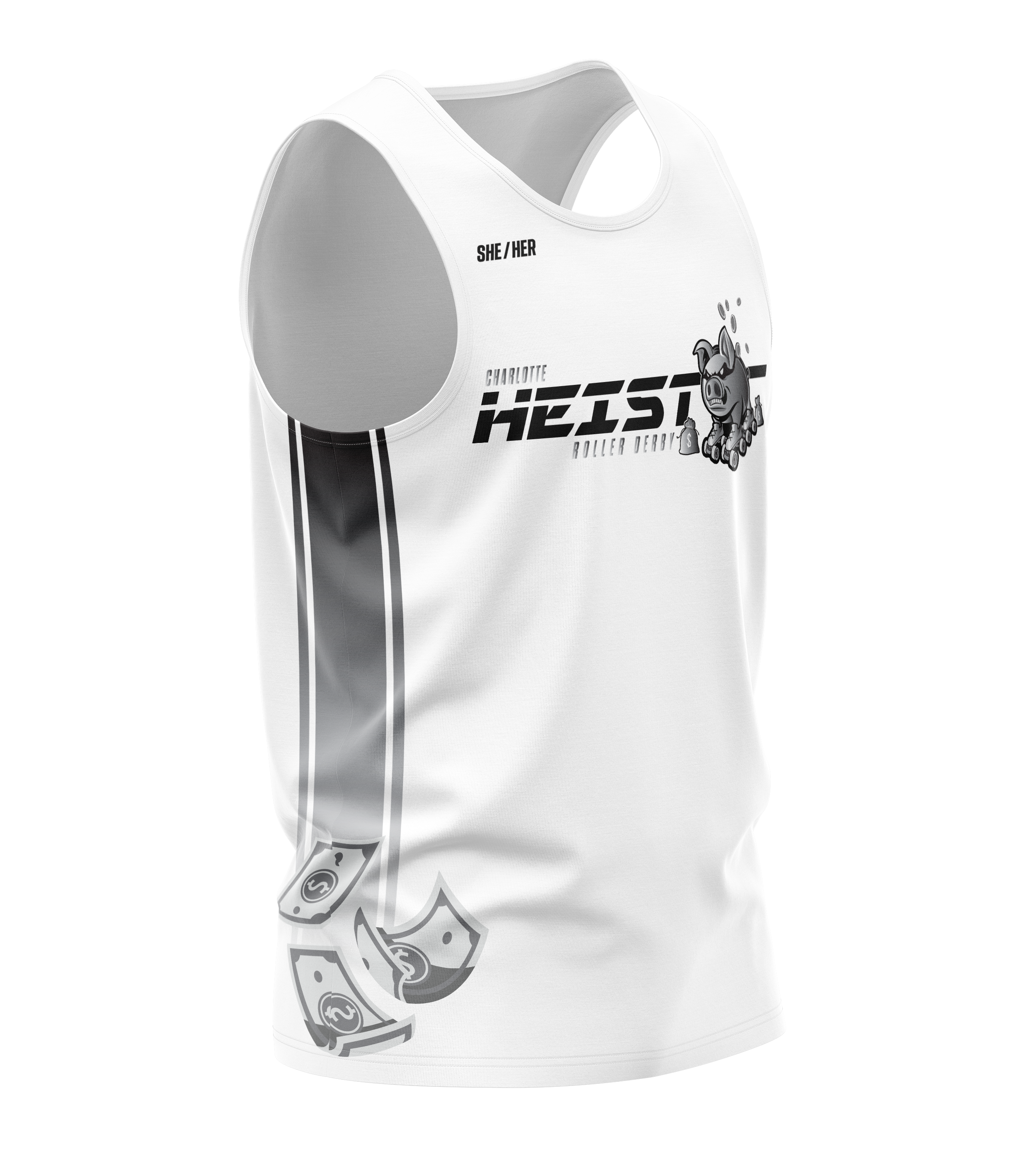 Charlotte Heist Unisex Tank White