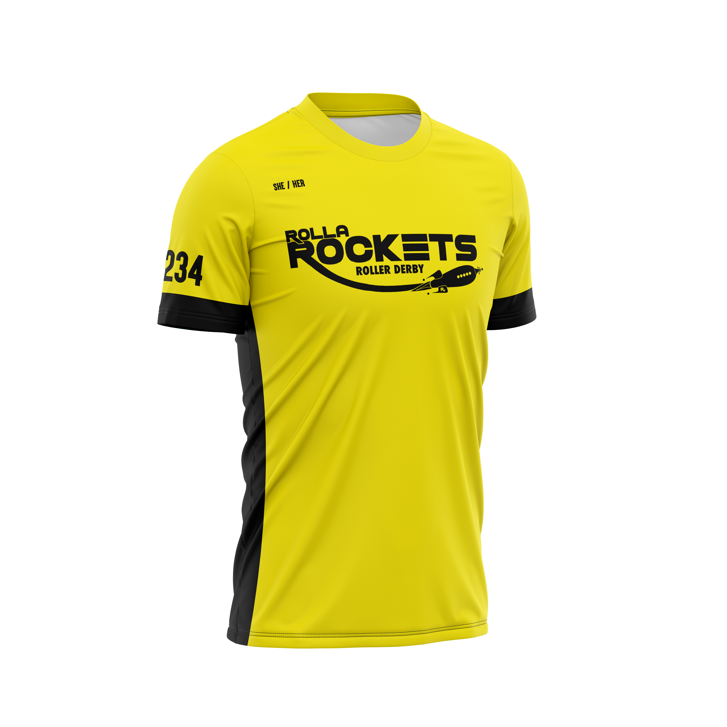 Rolla Rockets Sleeved Jersey Yellow