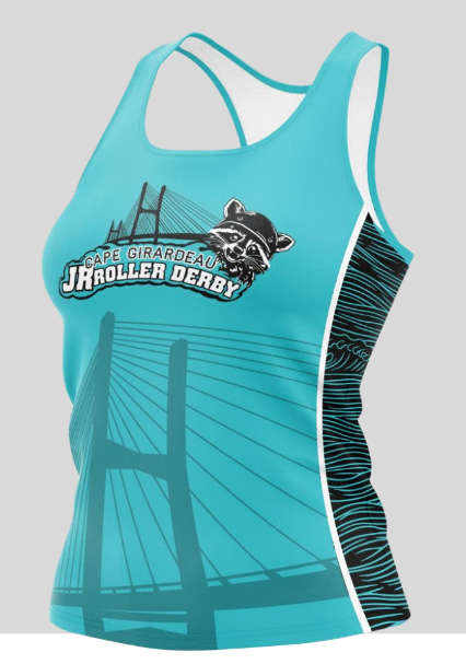 Bandits Racerback Tank Blue