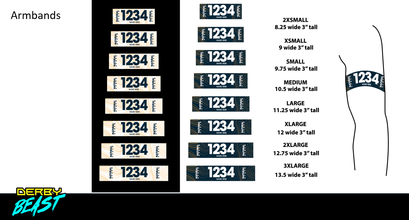 Natural State Sublimated Armbands