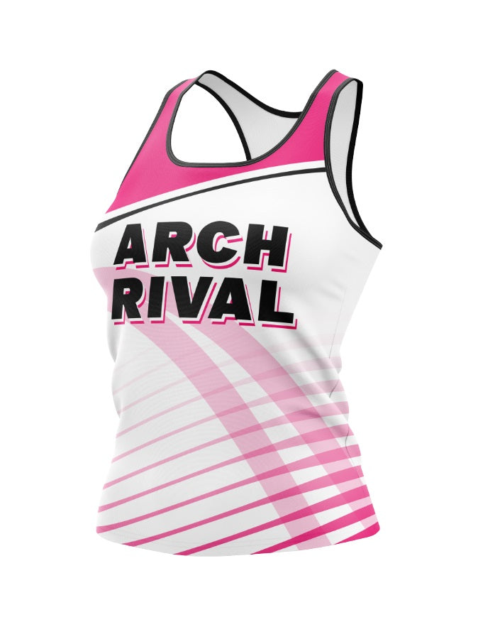 Arch Rival Racerback Tank REVERSIBLE 1-Layer White/Black – DerbyBeast.net