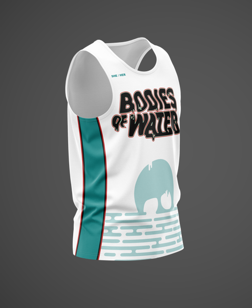 Bodies of Water Unisex Tank White