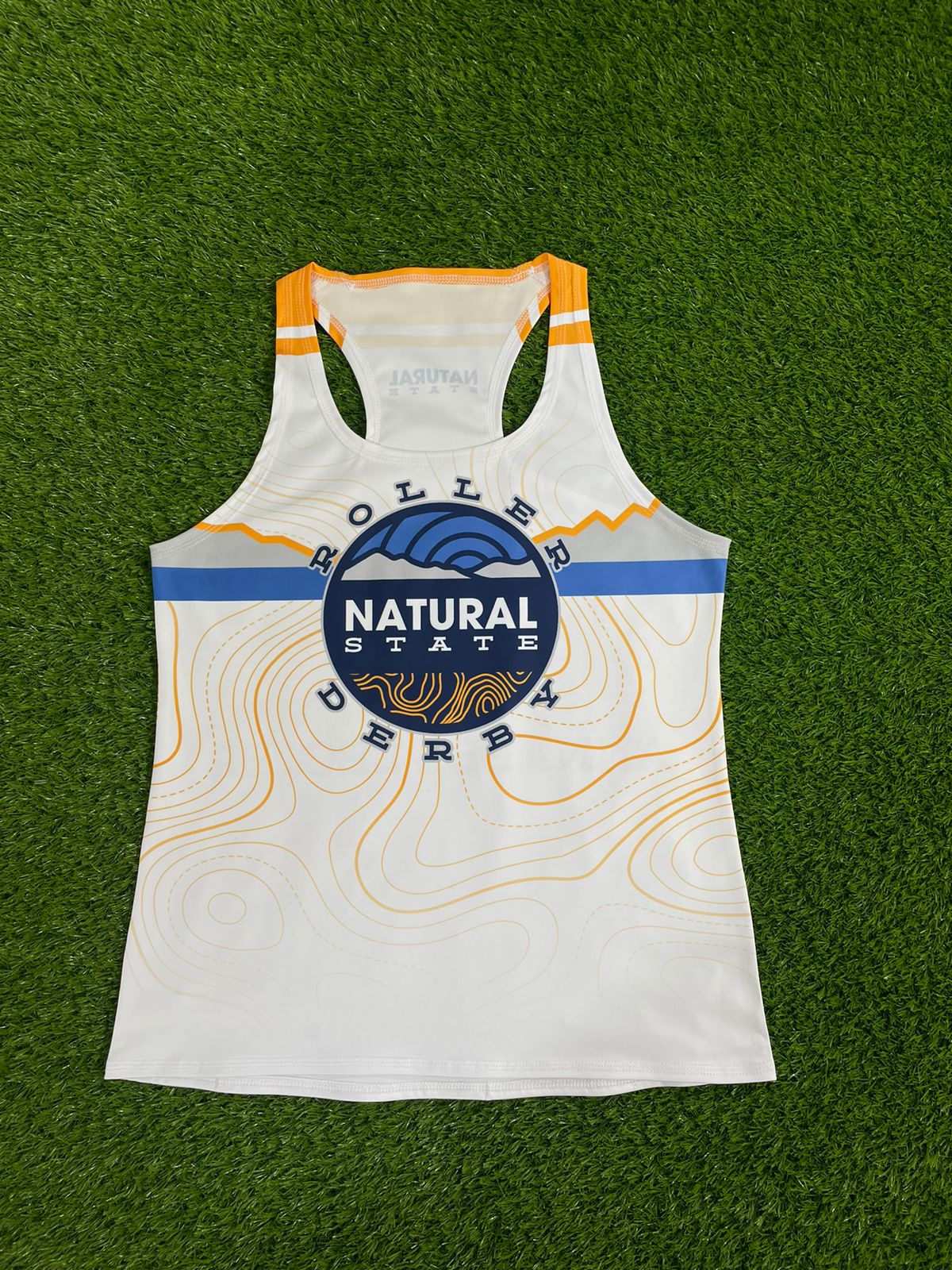 Natural State Racerback Tank White