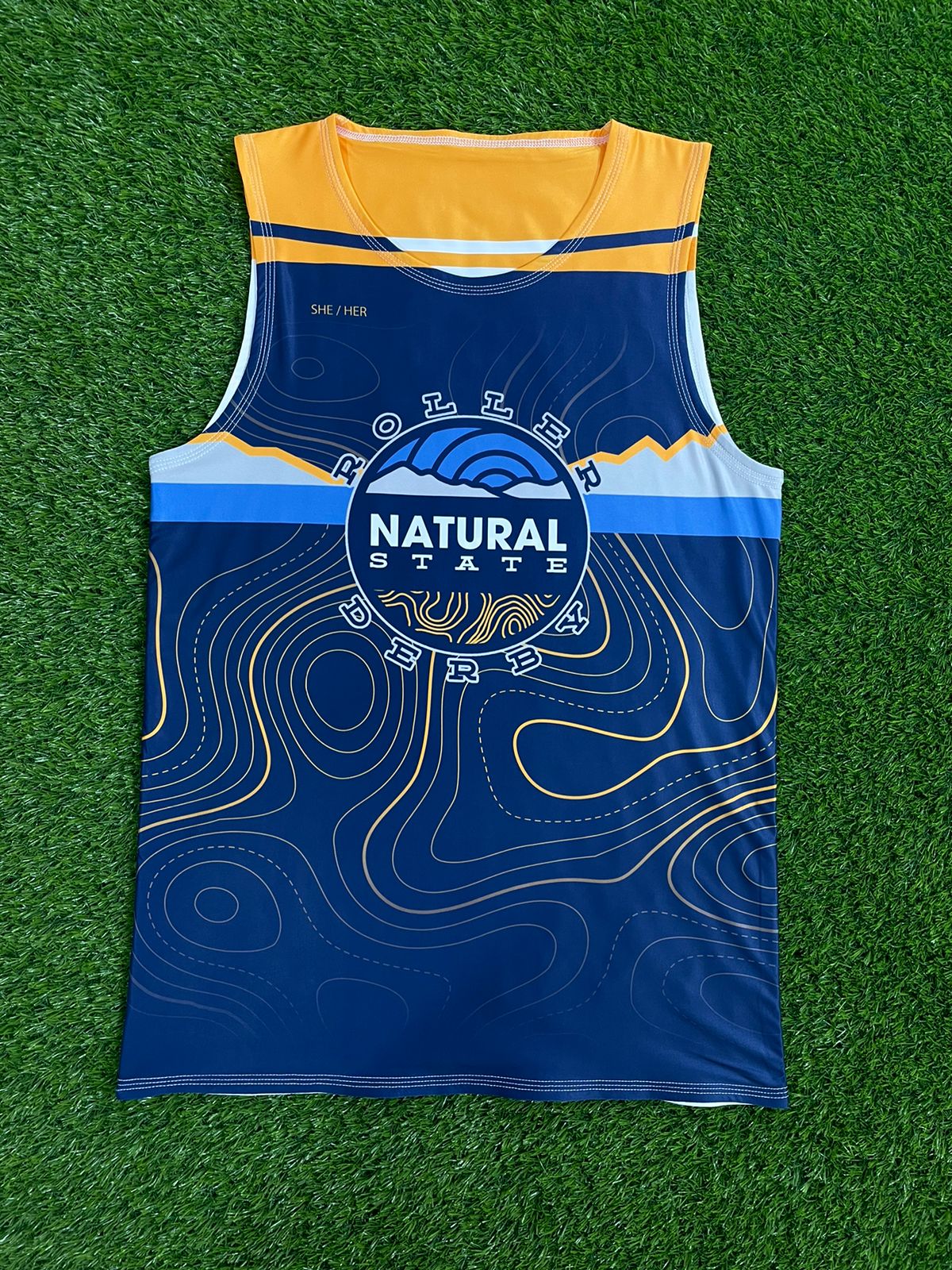 Natural State Unisex Tank Blue