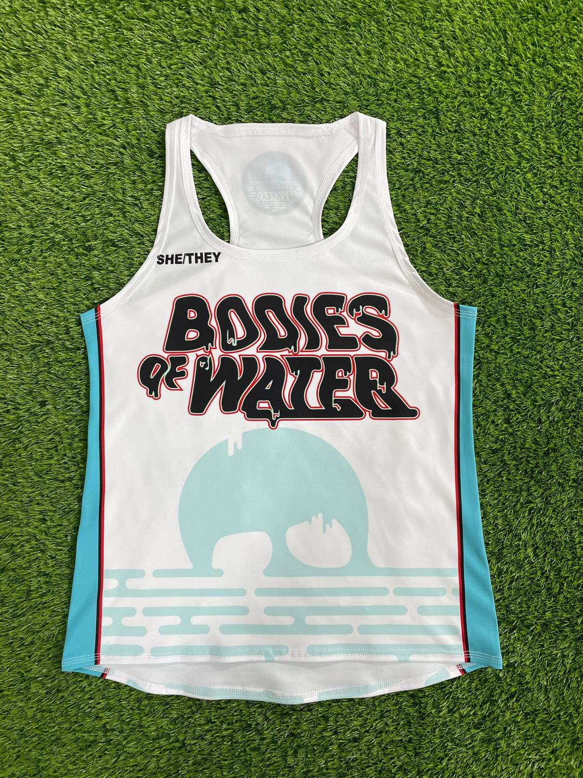 Bodies of Water Racerback Tank White