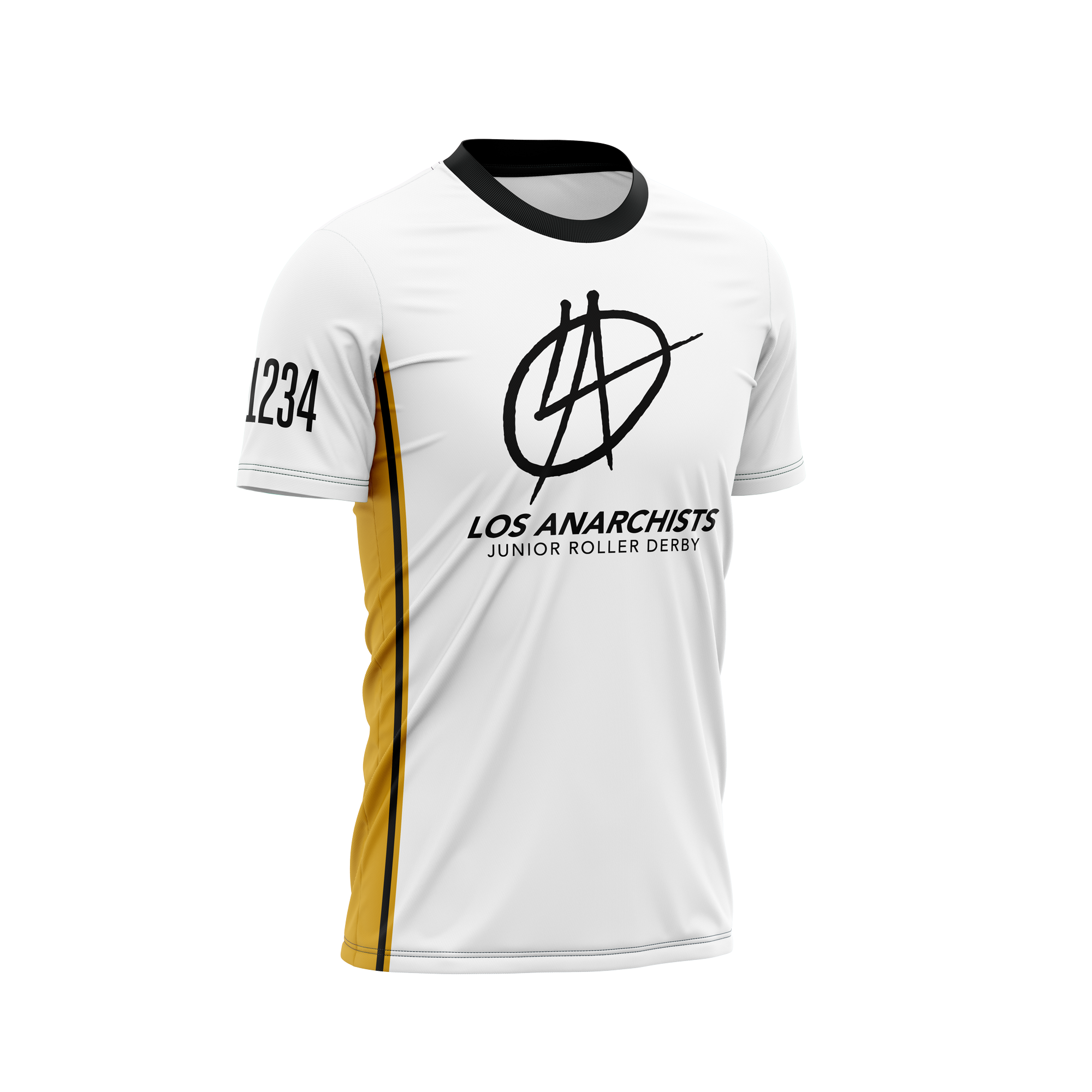 Los Anarchist White Sleeved Jersey ADULT