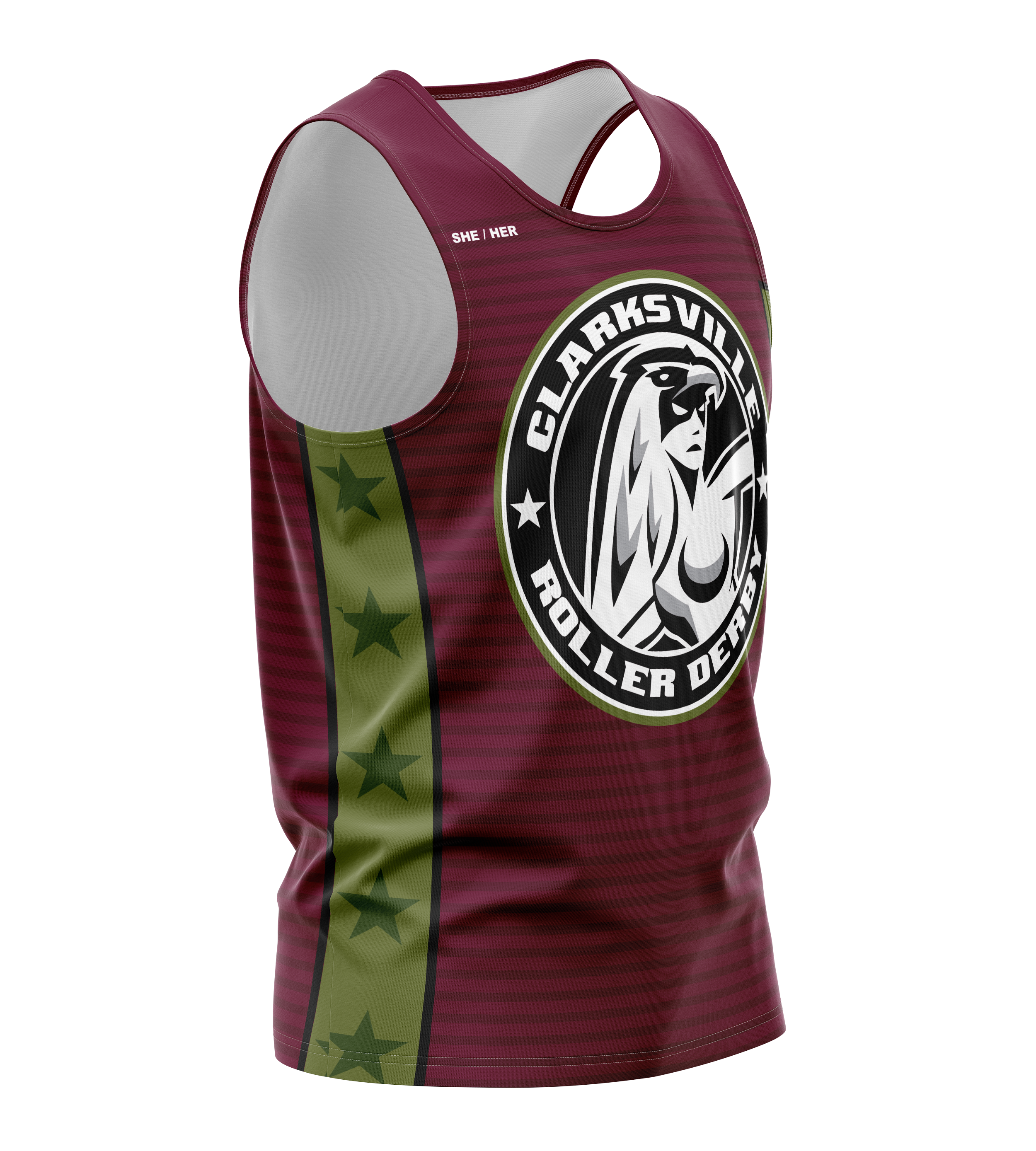 Clarksville Maroon Unisex Tank