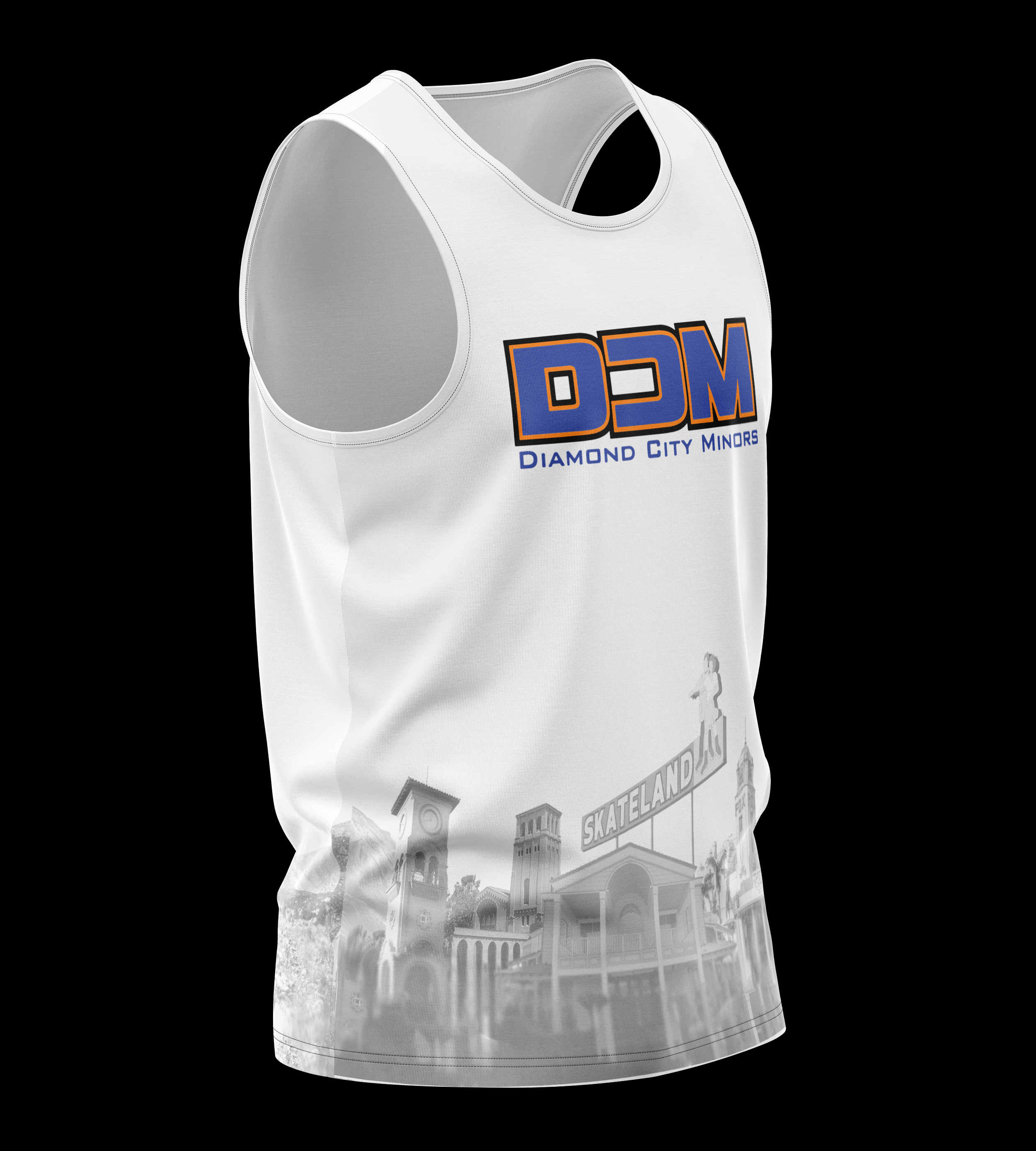 LA DCM Unisex Tank White - YOUTH